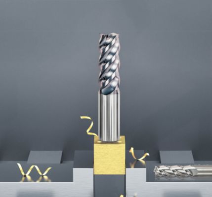 4 Flute Cnc End Mills For Aluminum Wear Resistant For Aerospace