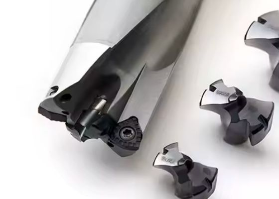Exchangeable Replaceable Tip Drills High Speed Steel Titanium Nitride Coated