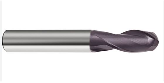 High Accuracy Ball Nose End Mills 30 Degree Helix Angle With Carbide Material