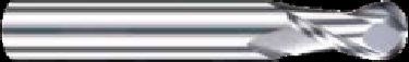 Aluminum Carbide Ball Nose End Mill Accurate For Smooth Milling Operations