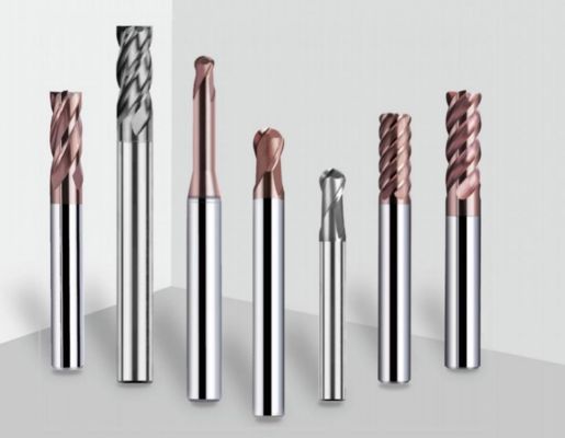 50-65HRC Ball Nose End Mills Long Lifespan 2 Flute High Efficiency