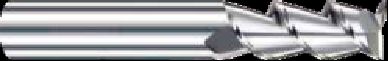 2 Flutes Square End Mills TiN Coating With High Speed Steel Material