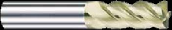 Square Titanium Alloy End Mill Anti Vibration Performance With Standard Flute