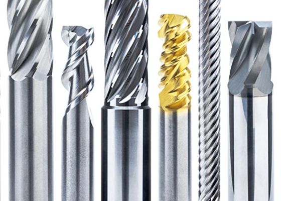High Accuracy Stainless Steel End Mills 30° Helix Angle High Strength