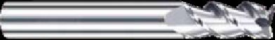 Long Shank Aluminum Finishing End Mill Versatile 45 Degrees Helix Angle