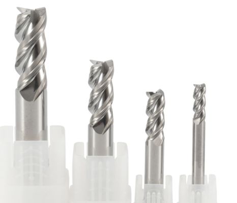 Carbide 3 Flute End Mill Aluminum Long Lifespan With High Helix Angles