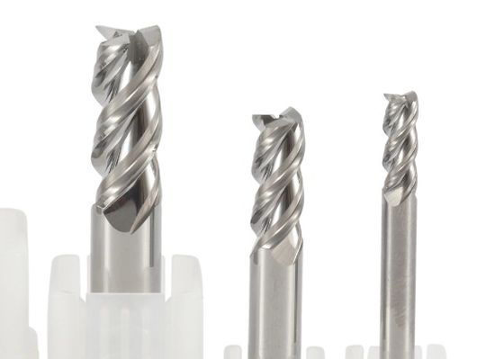 Sharp Edge Aluminum End Mills 45° Helix Angle High Performance Aluminum Cutter