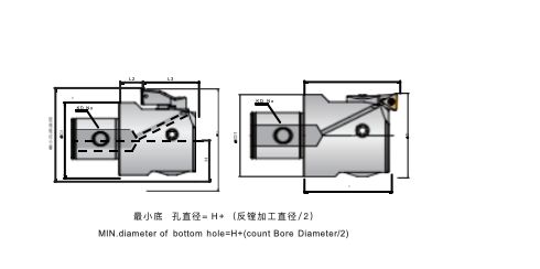 Adjustable Small Boring Head Boring Bar Head Versatile With Modular Design